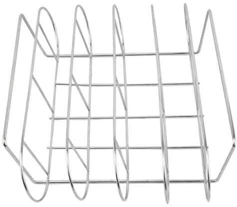 Milisten Râtelier à Côtes Acier Pour Barbecue Support De Grillade Pour Outil De Pour Pique- Et Camping Accessoire Bbq
