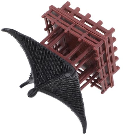 KONTONTY Decoración De Pabellón Chino Miniatura Realista para Jardín Escritorio Bonsái Estilo Tradicional Retro De Maceta De Plástico