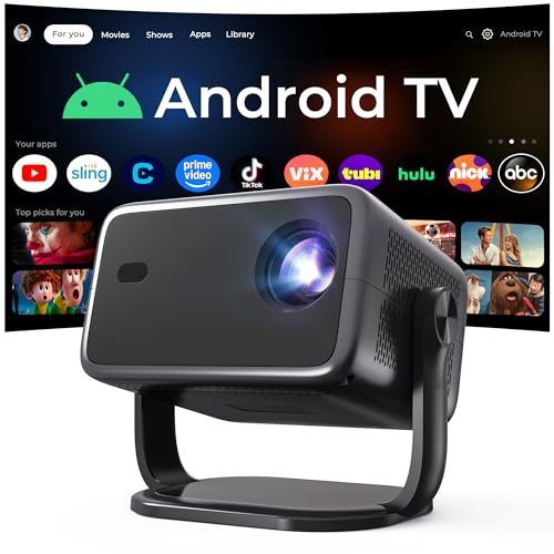Proyector Inteligente 1080P Nativo 800 ANSI, Android 14, Soporta 4K/8K