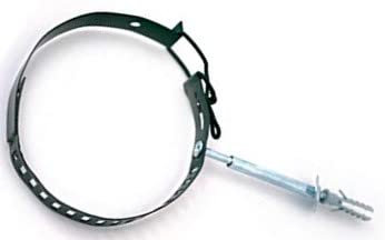 Collare reggitubo nero per tubi da 80 a 130 mm stufa regolabile fornito con tassello fascetta a muro supporto murale