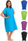 Fit-Flip Strandponcho für Surfer - Poncho Handtuch schnelltrocknend aus Mikrofaser - Umkleidehilfe Strand - Surfponchos Ultraleicht - Badeponcho für Erwachsene (Größe L, Cyanblau)