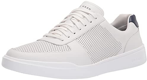 Cole HAAN Mens Grand Crosscourt Modern Perforated Sneaker, Optic White/Peacoat, 11-W US