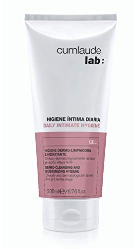 Cumlaude Lab Higiene Íntima Diaria - Gel Limpiador con Propiedades Hidratantes y Protectoras para la Zona Íntima, con Ácido Hialurónico y Ácido Láctico, pH Ácido - 200 ml