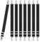 Huiguli 8 Stück Bettlakenspanner Verstellbar, Betttuchspanner mit Metallclips Weiß Elastische Lakenspanner, Betttuch Spanner Spannbettlakenhalter für Bettlaken Matratze Bügelbrett Sofa (Schwarz)