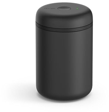 Fellow Atmos Elektrische Vakuumkanister & Vorratsbehälter – Luftdichte Kaffee- & Lebensmittelbehälter – Kaffeedosen – 1,2 Liter – Mattschwarz