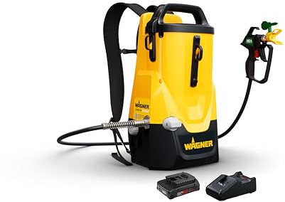 WAGNER Akku-Farbsprühsystem Control Pro 300 Move 18V Kit - Frei und flexibel: bequem als Rucksack, stationär auf dem Boden oder mobil in der Hand *inkl. Akku und Ladegerät*