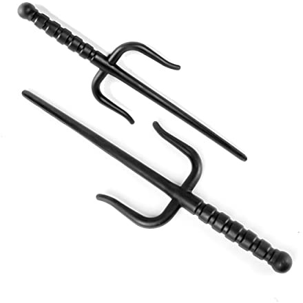 Polypropylene Solid Flexible Plastic Sai for Martial Arts Training and Practice (Small - 16in)