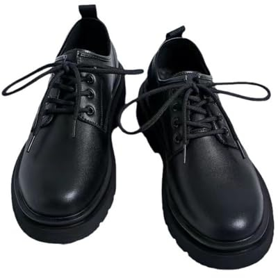 Hixingo Zapatos de Vestir Hombre Sin Cordones, 38-45 EU Zapatos de Cuero Modernos Zapatillas Vestir Hombre Verano Antideslizante Suela de Goma para Negocios, Bodas (43,8862 Negro)