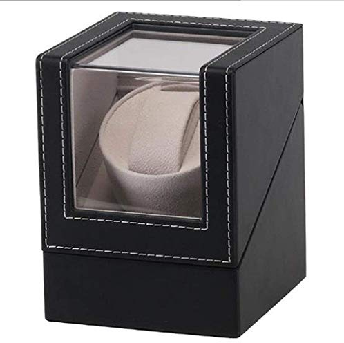 Cajas enrolladoras de Relojes Caja enrolladora de Relojes automática Caja enrolladora de Relojes Negra Caja giratoria con agitador Caja de Cuerda automática Caja enrolladora de Relojes