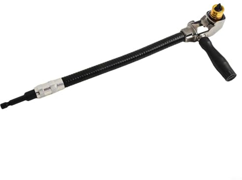 Trapano angolare di estensione 295 mm attacco a 90 gradi albero flessibile trapano destro costruzione autobloccante adattatore in metallo Avere per cacciavite e supporto