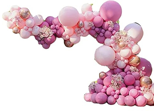 Phefop Ballonggarlandbågssats, Dekorativa Dekorativa Ballonger i Premium Latex för Födelsedagsfest, Examen, Bröllop, Jubileumsfirande