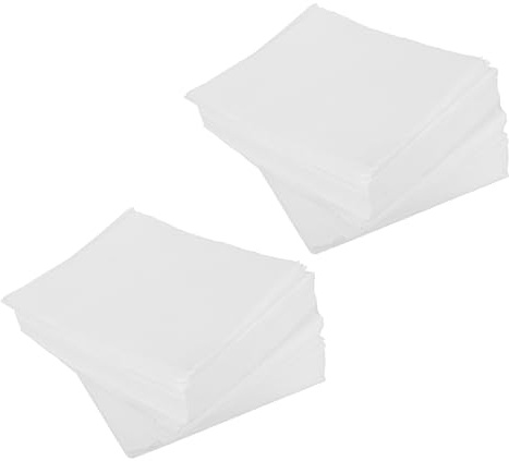 Mikinona 2 påsar luddfria nonwoven-servetter - 6 oljeabsorberande renrumstorkdukar - vita rengöringsdukar för laboratorieinstrument, elektronik, optisk linsvävnad