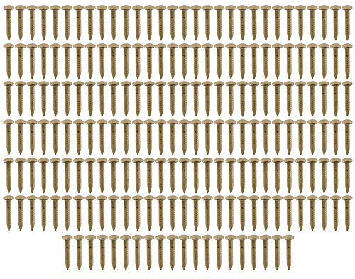 ZIJIA - Confezione da 100 chiodi, in rame, con testa tonda, 15 x 1,5 mm, colore: ottone anticato