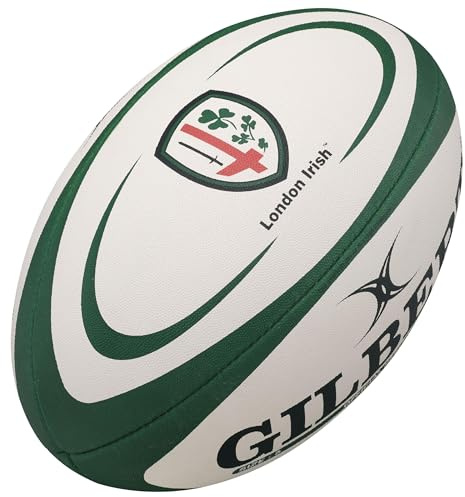 Gilbert London Irish Replica Rugby Ball, Size 5