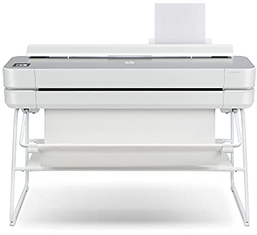 HP DesignJet Studio Steel Großformatdrucker, 36 Zoll, bis zu A0, mobiles Drucken, Wi-Fi, Gigabit Ethernet, Hi-Speed USB 2.0, 1 Jahr Garantie (5HB14C)