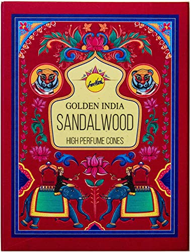 Golden India Sandalwood High Perfume Conos de incienso de reflujo