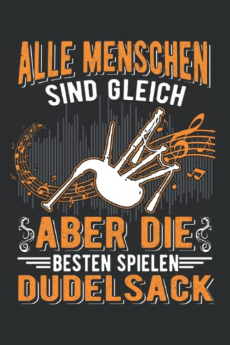 Dudelsack Notizbuch: Dudelsack Dudelsackspieler / 6x9 Zoll / 120 linierte Seiten