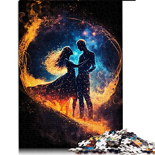 1000-Teile-Puzzle für Erwachsene, Tanz im Weltraum, Puzzle für Erwachsene, Holzpuzzle, Lernspiel, Herausforderung, Spielzeug (Größe 50 x 75 cm).