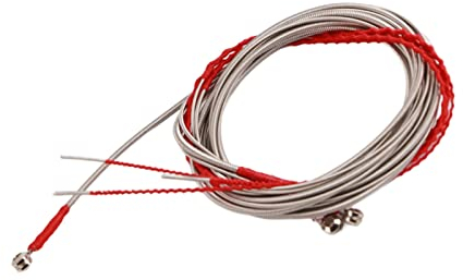 5 Stück Saiten, Silber E-Bass Gitarrensaiten Stahl 4 Saiten Bass Musikinstrumentenzubehör