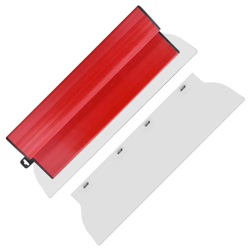 Spatola per Stucco Muro, 40 cm Attrezzi per Cartongesso, Americana per Rasatura, Cazzuola per Stucco, Attrezzi Muratore, con Lama Sostituibile