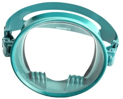 Harilla Einzellinsen-Tauchmaske, ovale Schwimmmaske, professionelle, auslaufsichere, weitsichtige Taucherbrille, Schwimmbrille für Unterwasser, GrÜn