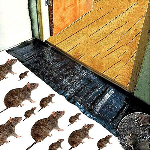 Catche de Rat à Colle Forte, Colle Souris,47,5 * 11 Pouces Grande Taille pour la Souris, Ravageur, Fort Tapis PU, Réutilisable, Professionnelle, adapté à la Maison, à la Cuisine