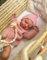Anano Reborn Baby Vollsilikon Lebensecht Mädchen 45cm Echte Babypuppe Realistische Newborn Baby Puppe Mit Zubehör Geschenk Für Erwachsene (Rosa)