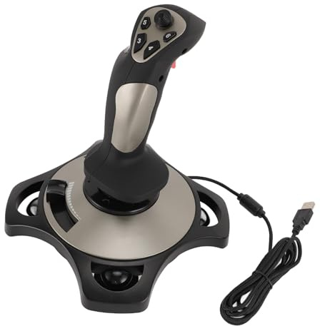 CHICIRIS PC-joystick med Personliga Vibrationseffekter, 4 Axlar, Universell Kompatibilitet för 7 8 10 11