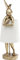 Kare Design Tischlampe Animal Rabbit Gold/Weiß, Hasenleuchte, Tischleuchte, Nachttischlampe, Tiermotiv, Schreibtischlampe Kinder, Kippschalter am Kabel, Leuchtmittel nicht inklusive, 68x23x26cm