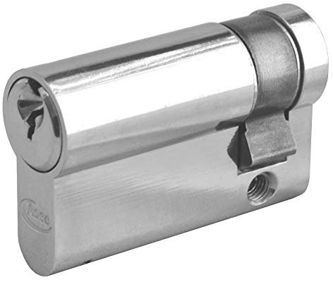 ASEC 6-Pin Euro Half Cylinder - 50mm (40/10) Nickel Plated
