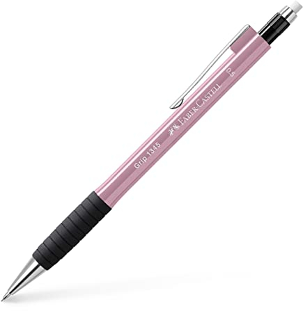FABER-CASTELL 134527 - Druckbleistift GRIP 1345 rose shadows, Härtegrad B, Minenstärke 0.5 mm, mit integriertem Radiergummi, 1 Stück
