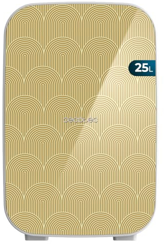 Cecotec Mini Kühlschrank mit 25 L Bolero MiniCooling 25L Bahamas Pat 2, 12V-220V, kompatibel mit Autos und Wohnwagen, Kühl- und Heizfunktion, Temperaturbereich von 7 bis 65 ºC und einfacher Transport.