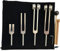 Stimmgabel,Stimmgabel Neurologie,Stimmgabel 440 Hz,Set von 4 Stimmgabeln (128 Hz, 136,1 Hz, MI 528 Hz, 4096 Hz) ideal für die Therapie, für Chakra-Therapie, Klangtherapie, Anti-Stress.