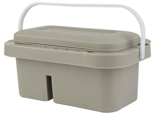 Veesper Pinselreiniger mit Pinselhalter Waschmaschine Tabletts Farbe Puck Pinsel Reiniger mit Griffmalerei liefert Ölfarbe für Aquarellöl Acryl Gouache Malerei Grau