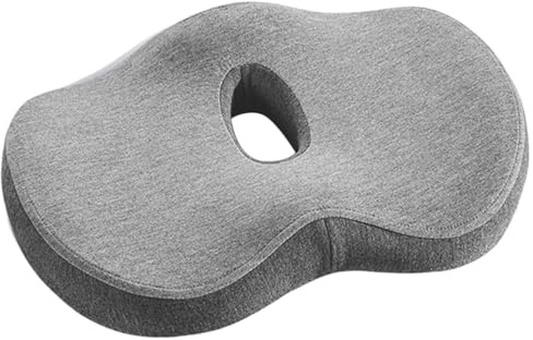 Missmisq Cojín de asiento ortopédico, cojín de silla de oficina,Almohada de hemorroides de espuma de memoria | Soporte suave, almohadilla de de presión ergonómica gruesa de confort para el trasero, la