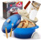 Enameled Cast Iron Dutch Oven with Proofing Basket, Non-Stick Ovenproof Casserole Pot, Dark Blue Dutch Oven for Braising, Stews, Roasting & Bread Baking 5Litres-26cm