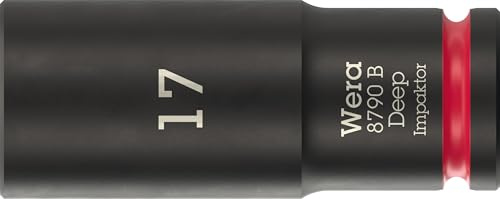 Wera 8790 B Impaktor Deep Bussole con attacco da 3/8, 17 x 63 mm