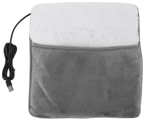 Garsent Elektrisk Fotvärmare, Mjuk Fleece Fotuppvärmning, USB -plugg i Fotvärmning, Vattenlös Elektrisk Varmare Dyna för Sängen, Buken, Fötter, Rygg, Kramp, Kontor, Hem Under Skrivbord