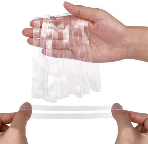 NBEADS 40 Pcs Bandes Élastiques Transparentes, 10mm Bande Élastique en TPU Sangles de Reliure Robustes pour Livres Appareils Photo Fournitures de Bureau Cuisine Maison Emballage Fixation, 30cm