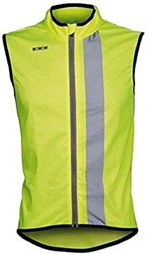 WOWOW Sportweste Maverick - Fahrradweste ohne Arm - Reflexweste EN1150 Atmungsaktiv (XXL)