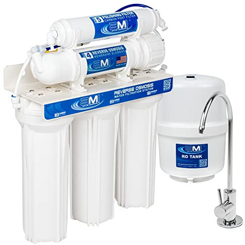Applied Membranes Inc. 5-Stage Reverse Osmosis Water Filter System, 100-Gallon Capacity