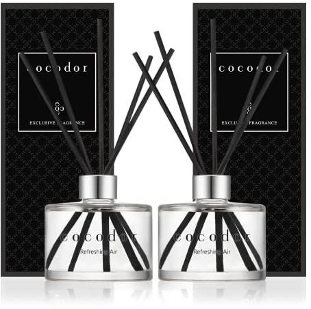 Cocod'or COCODOR Signature Diffusore a Bastoncini/Aria Fresca (Refreshing Air) / 200ml, 2 Pezzi/Diffusore per Ambiente, Profumatore Casa, Fragranza Ambiente, Regalo Donna