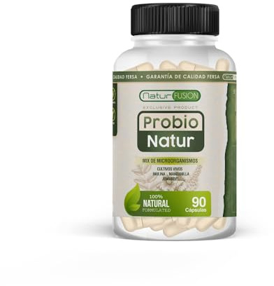 Probiótico y Prebiótico Intestinal | Cepas Probióticas vivas 60 mil millones UFC con Inulina, Manzanilla y Jengibre | Mejora la Flora Intestinal y aumenta las defensas | 90 cápsulas gastroresistentes