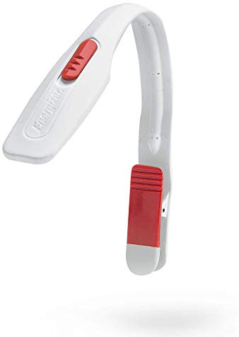 Energizer Clip-on Book Light for Bed, LED Reading Light for Books & Kindles, 25 Hour Run Time, Kindle & Book Lamp (Batteries Included), White