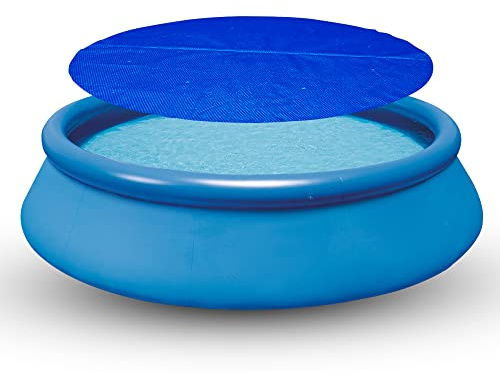 well2wellness® Solfilm blå 400 My färdigmonterad för rektangulära pooler 6,00 x 3,00 m