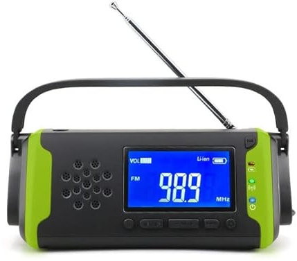 LvSenLin Radio Solaire 4000mAh FM AM Radio d'urgence à énergie Solaire Portable récepteur Mondial Radio de Haute qualité