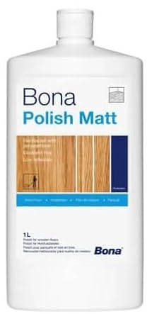 Bona Polish Matt Code WP500313006 - For Solid, Engineered, Real Wood Floors and a variety of other Floor Types -1Litre
