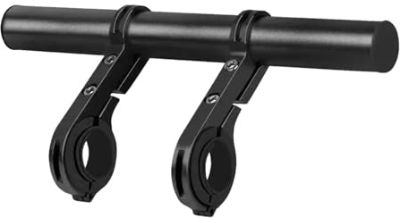 Milageto Manillar de barra de extensión para cochecito, accesorio resistente, reposabrazos de extensión para cochecito de bebé, negro