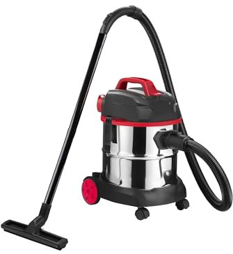 Alivio 20L Wet & Dry Vacuum Cleaner, Powerful 1200W Motor Wet and Dry Vacuum Cleaner with Advanced HEPA 13 Filtration, Powerful Cleaning for Every Mess, Carpets, Hard Floors (Red)