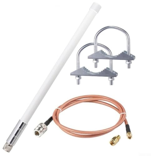RAK Trådlös M1 HNT 868Mhz 915Mhz antenn, 5,8 dbi, utomhus 42 cm vit hane, N hankontakt, tillförlitlig signalmottagning